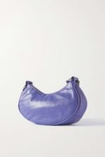 BALENCIAGA Le Cagole XS studded crinkled-leather shoulder bag purple - Image 3