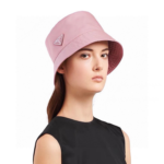Prada Flat Top Classic Triangle Labeled Iron Fisherman's Hat Sunhat