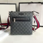 GUCCI Classic Canvas&Leather Crossbody Bag - Image 9