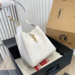 SAINT LAURENT YSL Le 5 à 7 monogram-plaque shoulder bag - Image 6