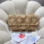 Chanel Large Crochet Flap Shoulder Bag - Image 2