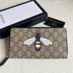 Gucci Unisex GG Supreme Printed Long Zipper Wallet - Image 6