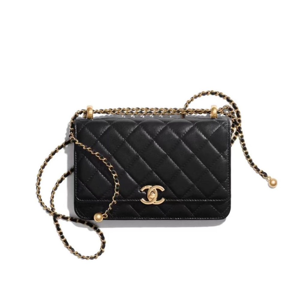 Chanel WOC Bag Double Golden Beads