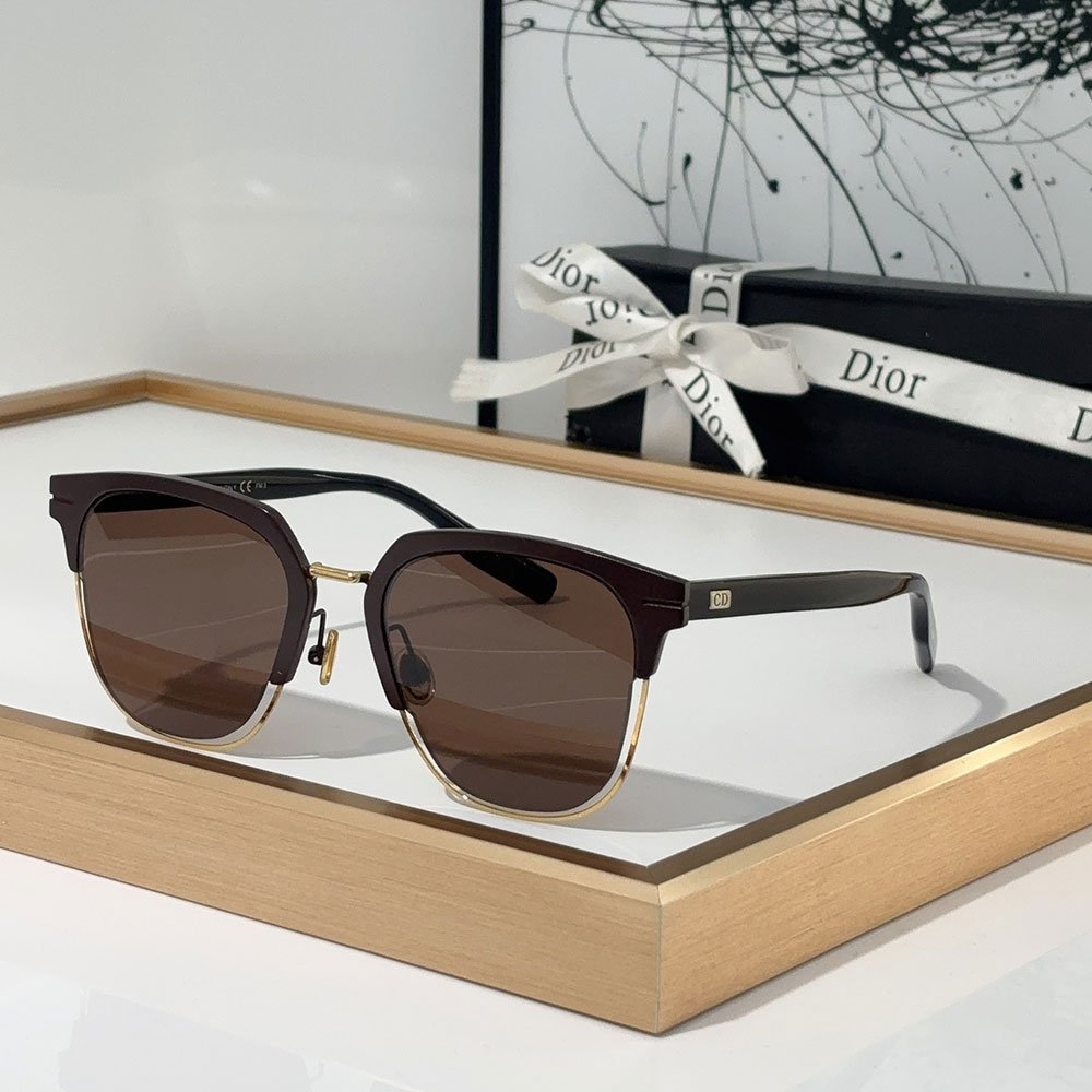 Dior  Plate Frame Elegant And Beautiful  sunglasses Top quality