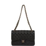 CHANEL Caviar Quilted Jumbo Double Flap Black 30CM - Image 8