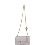 Chanel Classic Flag Bag Pearl Crush Mini Rectangular Flap Bag Light Grey   Antique Gold Hardware - Image 7