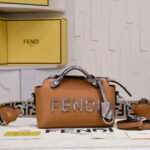 FENDI By The Way Mini Leather Boston Bag - Image 2