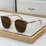 Celine  Metal Front Frame Logo  sunglasses Top quality - Image 4