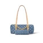Louis Vuitton LV PAPILLON Denim Handbag