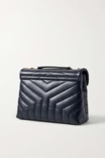 SAINT LAURENT YSL Loulou small quilted leather shoulder bag navy - Image 6