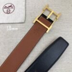 Hermes H Belt Buckle & Reversible Brown For Women, Women Belt 380MM - Image 4