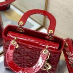 Dior Small Lady Bag – Lacquered Calfskin - Image 11