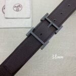 Hermes H Belt Buckle & Reversible Black For Women, Women Belt 380MM - Image 6