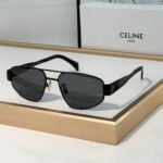 Celine  Metal logo Pattern  sunglasses Top quality - Image 2