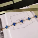 Van Cleef&Arpels VCA alhambra Bracelet Blue agate - Image 2