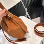 Prada Suede Bucket Bag - Image 5