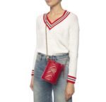 Gucci Marmont Drawstring Leather Bucket Bag - Image 2