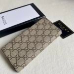 Gucci Unisex GG Supreme Printed Long Wallet - Image 5
