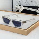 Dior Mirror Leg Stereoscopic Logo Acetate Fibre sunglasses Top quality