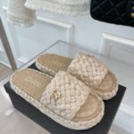 Chanel  All kinds of Woven Fabrics  Sandals Slide - Image 2