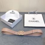 Chanel Belt With Double C Buckle Beige Women Belt 30MM - Image 4
