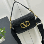 Valentino Garavanialltimewoven leather shoulder bag - Image 2