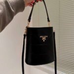 Prada Checkered Bucket Bag - Image 4