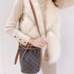 Celine Triomphe Drawstring Bag - Image 2