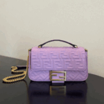 Fendi Mid-length Baguette ChainFF Theme Pattern Bag - Image 4