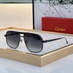 Cartier Metal Mirror Leg Logo Sunglasses Top quality - Image 4