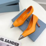 Prada 6.5CM All-in-one Pointy Heel Slide Sandal - Image 3