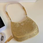Prada Cleo Leather diamond Shoulder Bag Handbag - Image 7