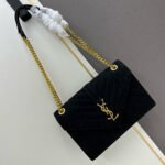 Saint Laurent YSL Suede Envelope Bag - Image 3
