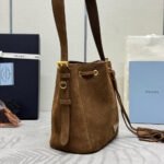 Prada Suede Bucket Bag 10A quality 1BE079 - Image 4