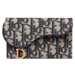 Dior Canvas Saddle Shape Wallte