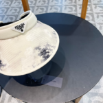 Prada Chinese Style ink Painting Empty Top Hat Sunhat - Image 4