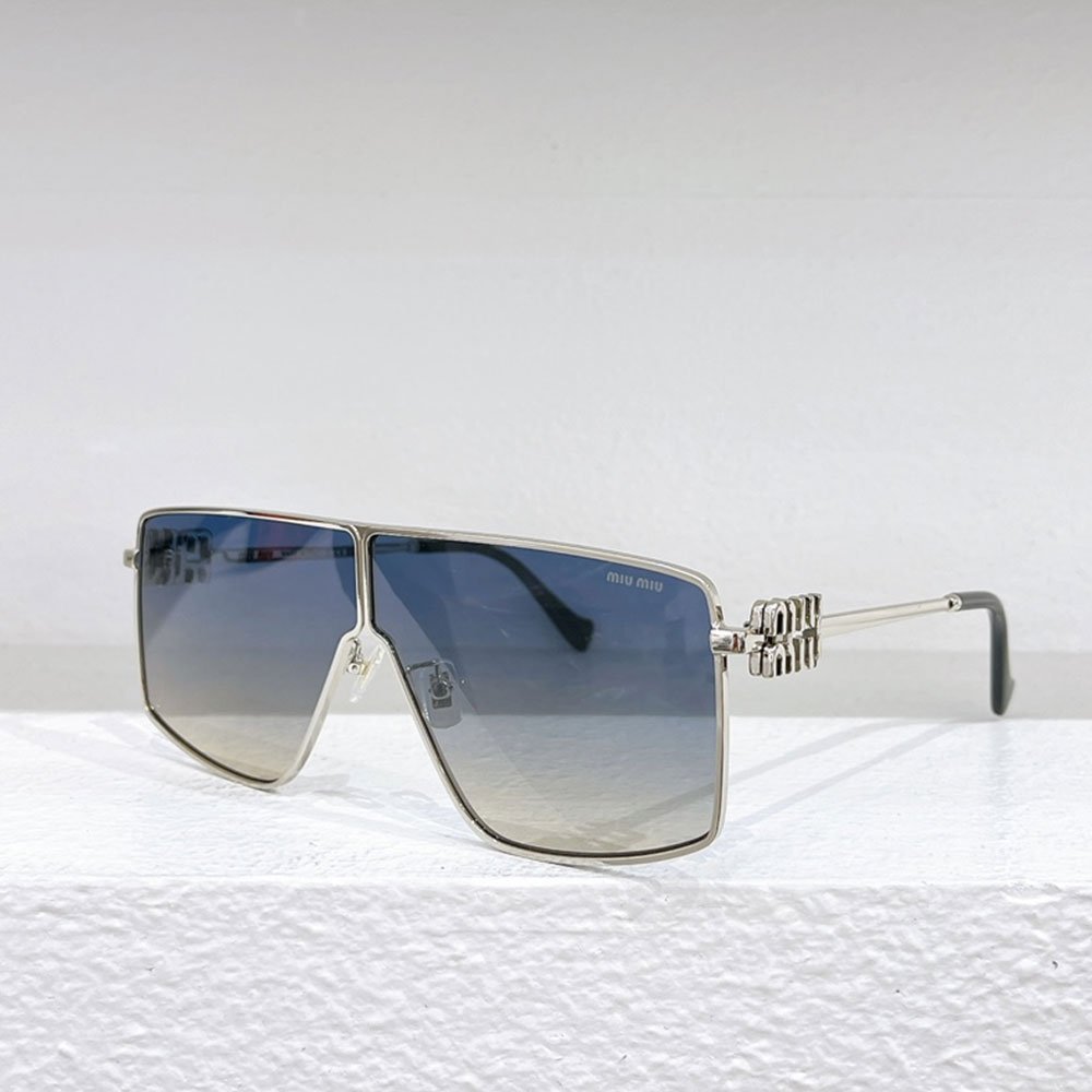 MIU MIU Thin Metal Mirror legs Sunglasses Top quality