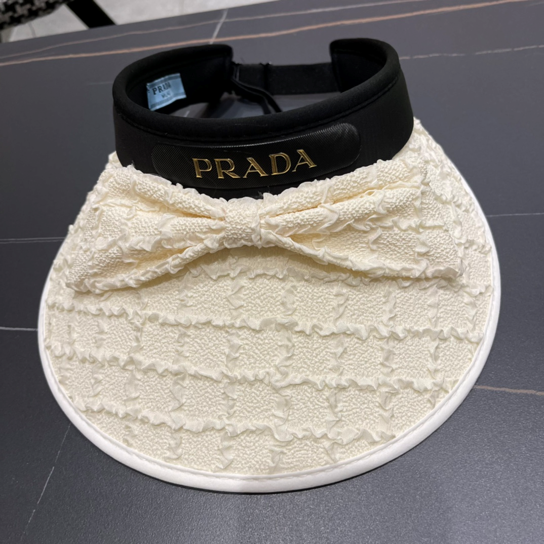 8ec8f2a926367360f68077b5a0fec50a620aa644 Prada Small Fragrance Sunscreen Hat Sunhat - Image 1