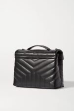 SAINT LAURENT YSL Loulou Small Quilted Leather Shoulder Bag Black - Image 4