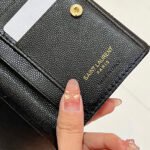 Saint Laurent YSL Classic Button Card Holder & Coin Wallet - Image 6