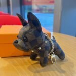 Old Flower French Bulldog Keychain Pendant - Image 4