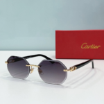 Cartier  Metal Leg Rimless sunglasses Top quality - Image 3