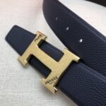 Hermes H Belt Buckle & Reversible Black For Women, Women Belt 380MM - Image 3