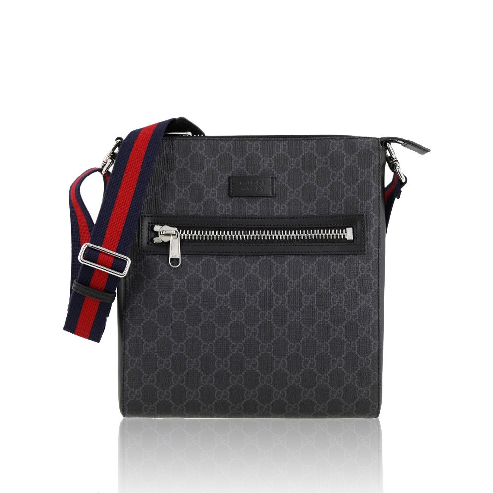 GUCCI Classic Canvas&Leather Crossbody Bag