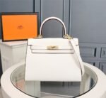 Hermes Kelly Gold Buckle Bag-Epsom - Image 13