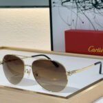 Cartier  Metal frame  Sunglasses Top quality - Image 2