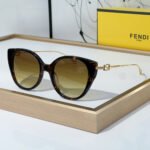 Fendi Slim Metal Mirror legs Sunglasses Top quality - Image 5