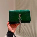 Saint Laurent YSL Kate Tassel Crocodile Leather Bag - Image 10