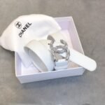 Chanel Belt With Double C Buckle White Women Belt 30MM - Image 4