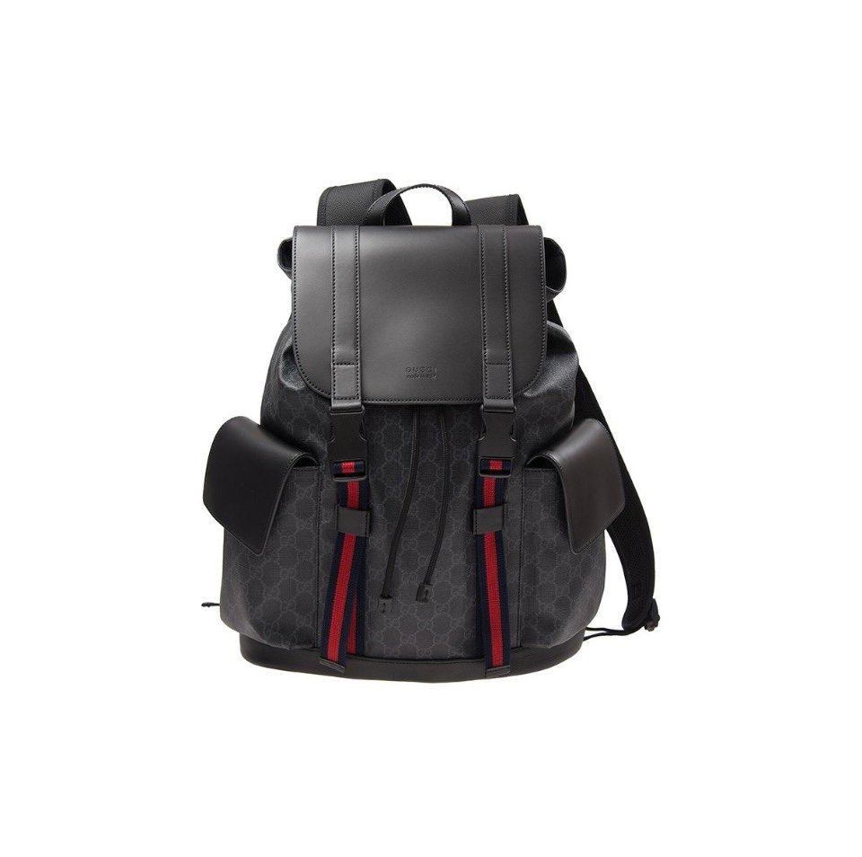 Gucci Striped Webbing Backpack